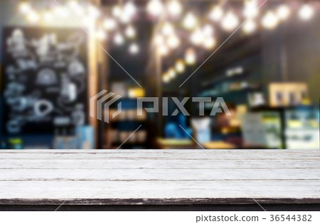 Empty wooden table and room interior decoration background, prod Empty wooden table and room interior decoration background, prod 36544382
