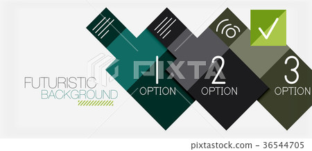 Square shapes banner design, geometric abstract Square shapes banner design, geometric abstract 36544705