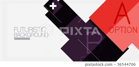 Square shapes banner design, geometric abstract Square shapes banner design, geometric abstract 36544706