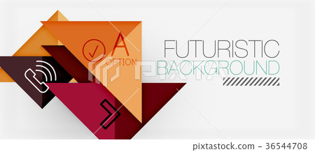 Minimalistic triangle modern banner design Minimalistic triangle modern banner design 36544708