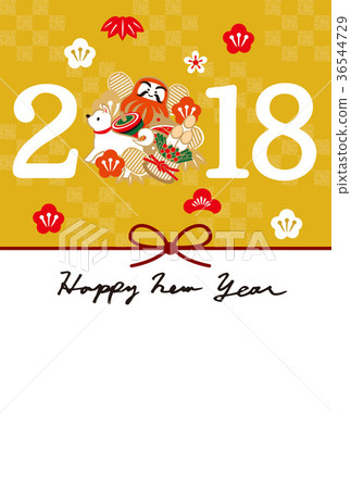 2018 Simple New Year's card 36544729