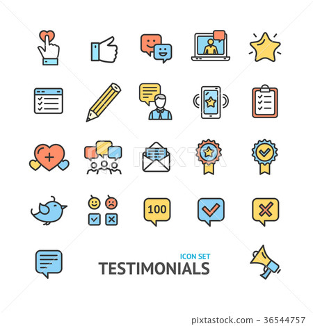 Testimonial, Feedback and Review Signs Color Thin Testimonial, Feedback and Review Signs Color Thin 36544757
