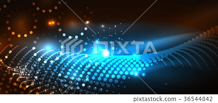 Smooth smoke particle wave 36544842