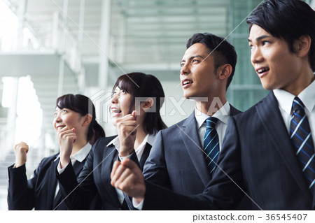 Business Guts pose team 36545407