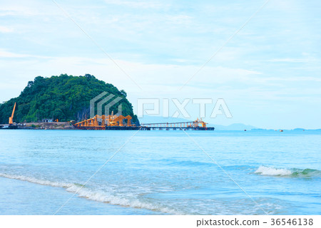 Small harbor in the sea 36546138