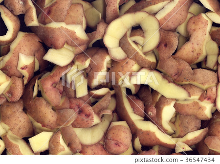 Potato peel closeup 36547434