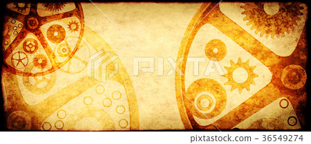 Grunge background in steampunk style 36549274