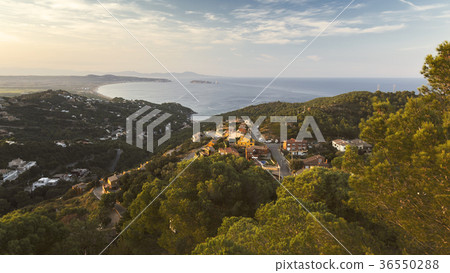 Begur with Castle, a typical Spanish town Begur with Castle, a typical Spanish town 36550288