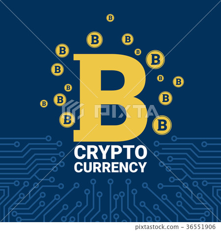 Golden Bitcoin On Circuit Blue Background Crypto Golden Bitcoin On Circuit Blue Background Crypto 36551906