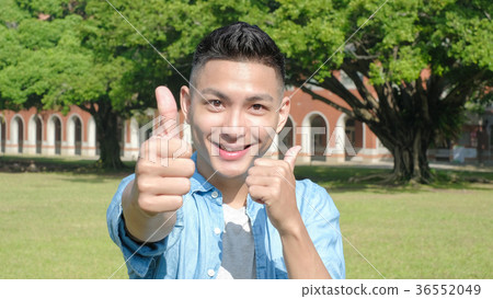 Happy man student 36552049