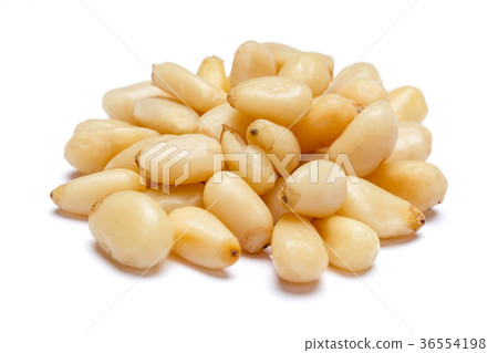 Pine nuts isolated on white 36554198