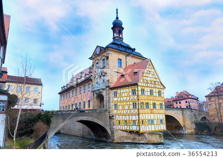 Obere bridge and Altes Rathaus in Bamberg, Germany Obere bridge and Altes Rathaus in Bamberg, Germany 36554213