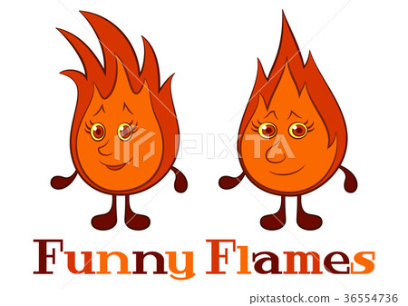 Funny Flames - Stock Illustration [36554736] - PIXTA