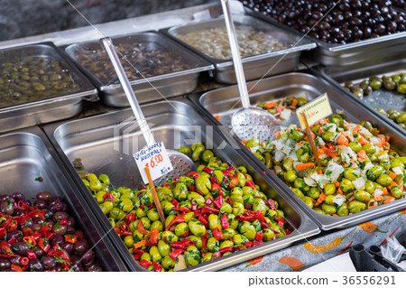 Marinated garlic, spices and olives Marinated garlic, spices and olives 36556291