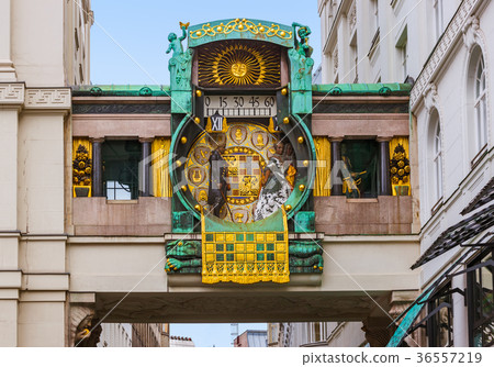Ankeruhr Clock in Hoher Markt - Vienna Austria 36557219