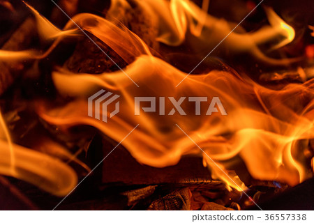 Abstract fire background. Fireplace or hearth 36557338