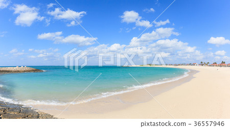 Panoramic panoramic photo Toyosaki beach Chura SUN beach Tomigusuku Toyosaki beach 36557946