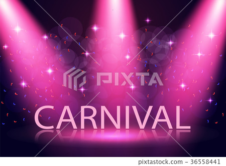 The inscription is carnival. Stage lighting The inscription is carnival. Stage lighting 36558441
