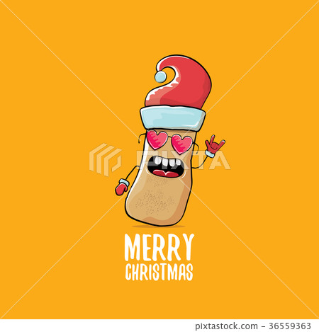 vector funky comic cartoon cute brown smiling 36559363