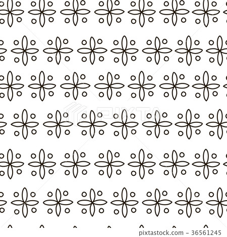 Abstract geometric four-leaved clover fashion 36561245