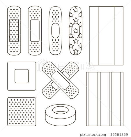 Set of Beige Plaster 36561869