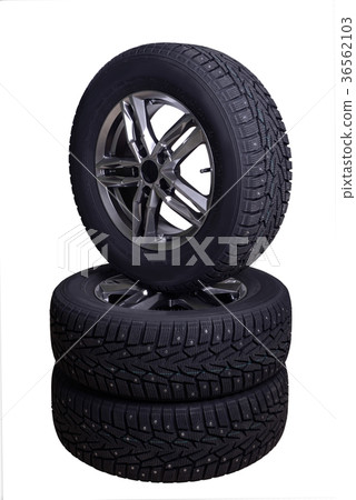 Three winter tires with spikes Three winter tires with spikes 36562103