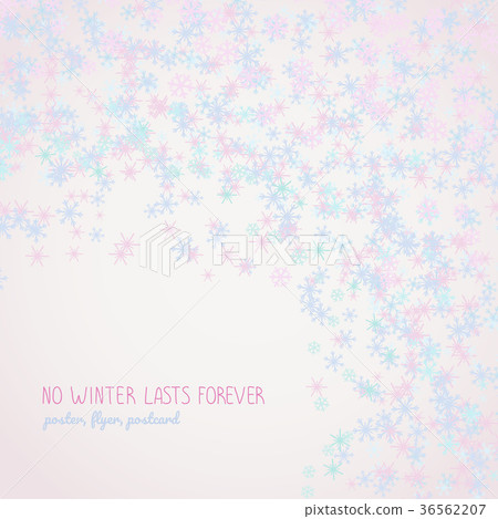 Text frame made of pink snowflakes. Xmas card. Text frame made of pink snowflakes. Xmas card. 36562207
