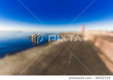 Red lighthouse - blurred image 36562329