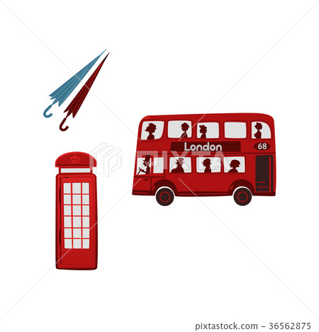 vector british symbols icon set 36562875