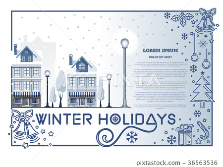 Winter holidays design Winter holidays design 36563536