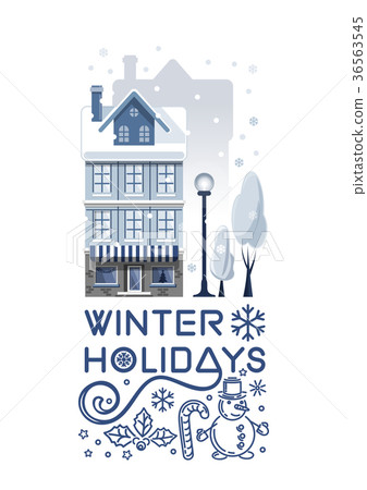 Logo design for the winter holidays 36563545