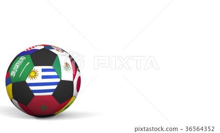 Football ball featuring different national teams Football ball featuring different national teams 36564352