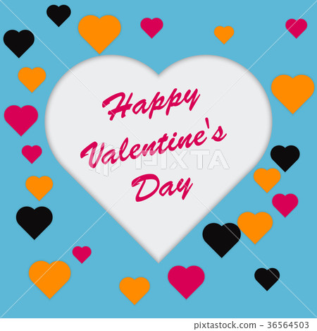 Love Invitation card Happy Valentine s day. Vector Love Invitation card Happy Valentine s day. Vector 36564503