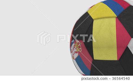 Football ball featuring different national teams 36564540