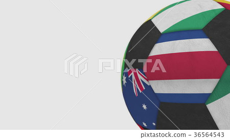 Football ball featuring different national teams Football ball featuring different national teams 36564543