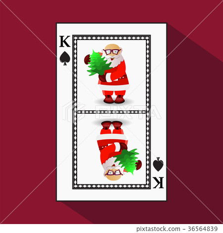 card New Year's poker. vector illustration. card New Year's poker. vector illustration. 36564839