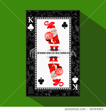 card New Year's poker. vector illustration card New Year's poker. vector illustration 36564863