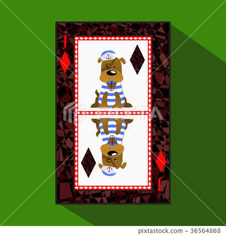 card New Year's poker. vector illustratio card New Year's poker. vector illustratio 36564868