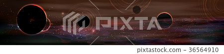 cosmos panorama. long horizontal vector cosmos panorama. long horizontal vector 36564910