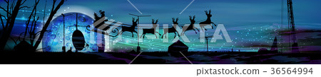 space panorama with a new year. long space panorama with a new year. long 36564994