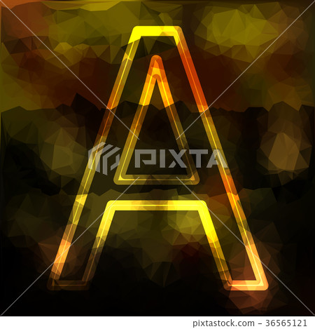 the letter a and the capital letter. spotted 36565121