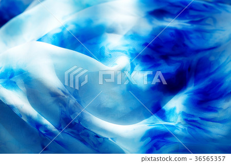 batik background, textile batik structure. Blue 36565357