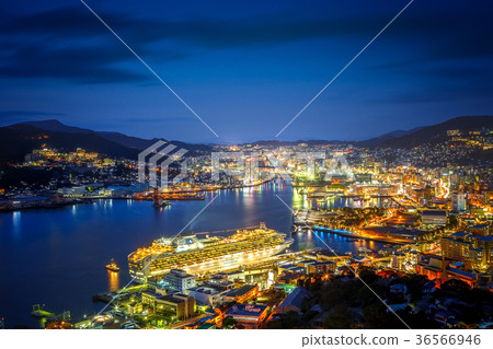 Night view of Nagasaki 36566946