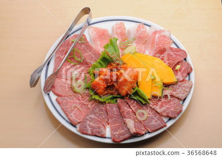 Barbecue restaurant menu platter Barbecue restaurant menu platter 36568648