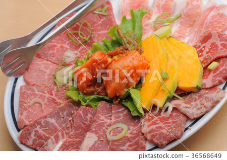 燒烤餐廳菜單拼盤 36568649