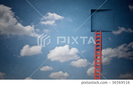 Door in blue sky Door in blue sky 36569516