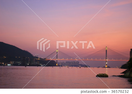 sun set of Rambler Channel,  Hong Kong 36570232