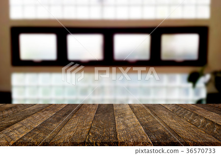 Empty wooden table and room interior decoration background, prod Empty wooden table and room interior decoration background, prod 36570733