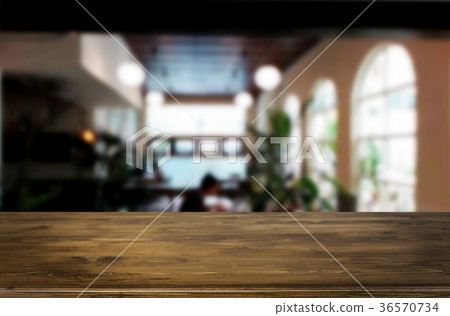 Empty wooden table and room interior decoration background, prod Empty wooden table and room interior decoration background, prod 36570734