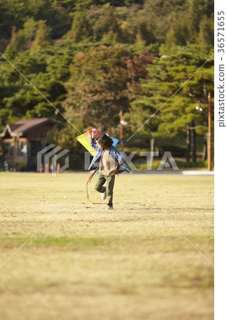 男孩，孩子，公園 36571655